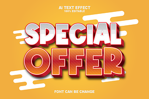 Special Offer Text Effects Style.