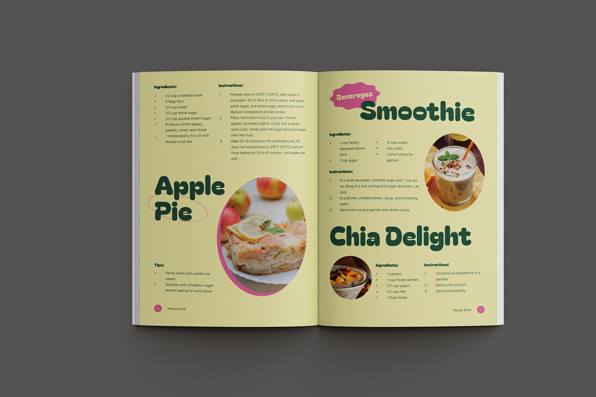 Gourmet Recipes Book, a Brochure Template by Neermana (Photo 9 of 12)