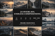 24 Cinematic Composition Overlays, an Object Graphic by Designs24hr (Thumbnail 9 of 9)