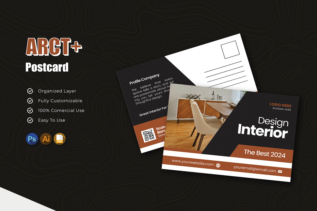 ARCT- Postcard, a Card Template by Esensifiksi.studio (Photo 1 of 3)