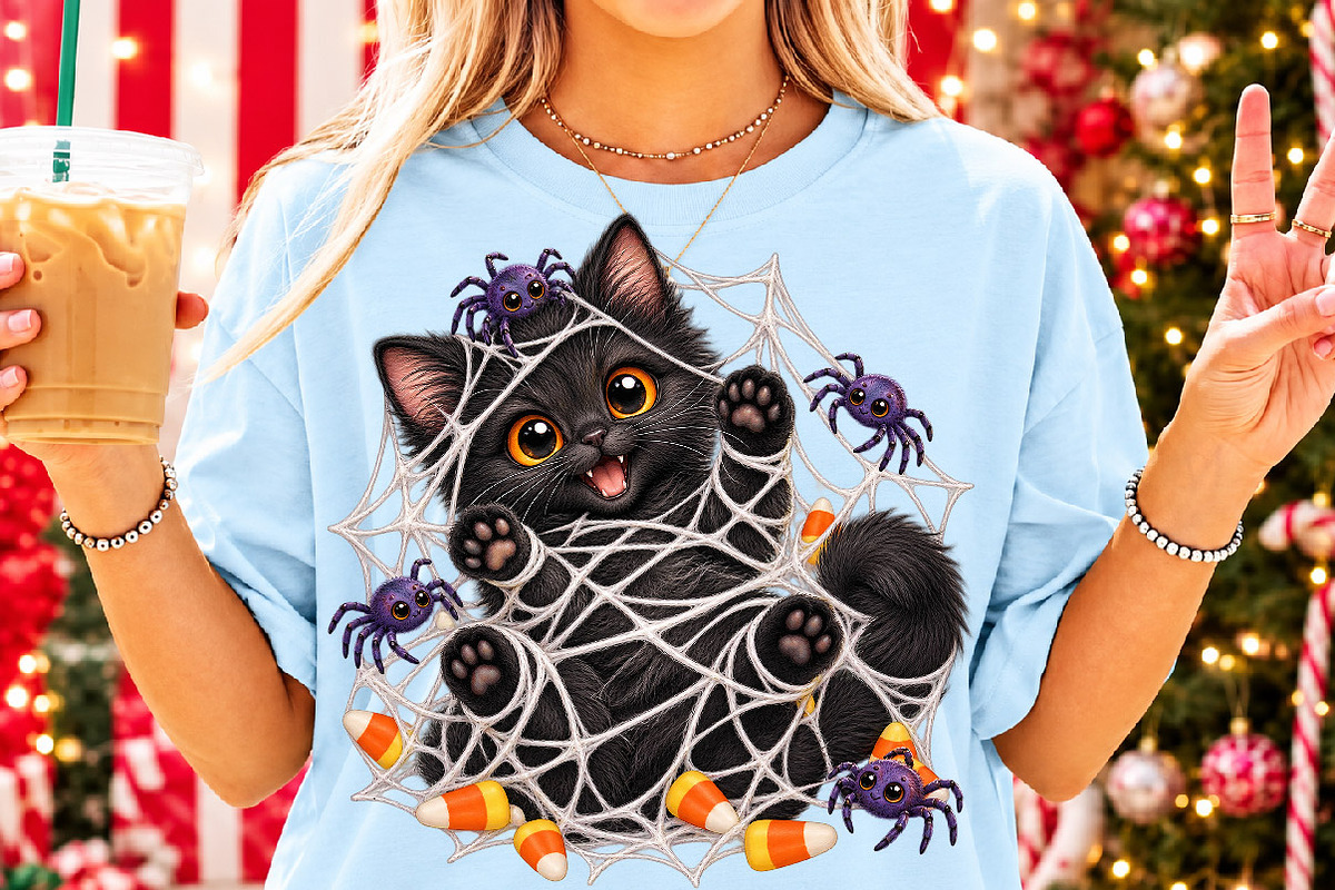 Whimsical Funny Cat Sublimation, a Work Illustration by SinaCreation (Photo 2 of 6)