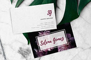 Floral Business card, a Business Card Template by Emaholic Template (Thumbnail 3 of 4)