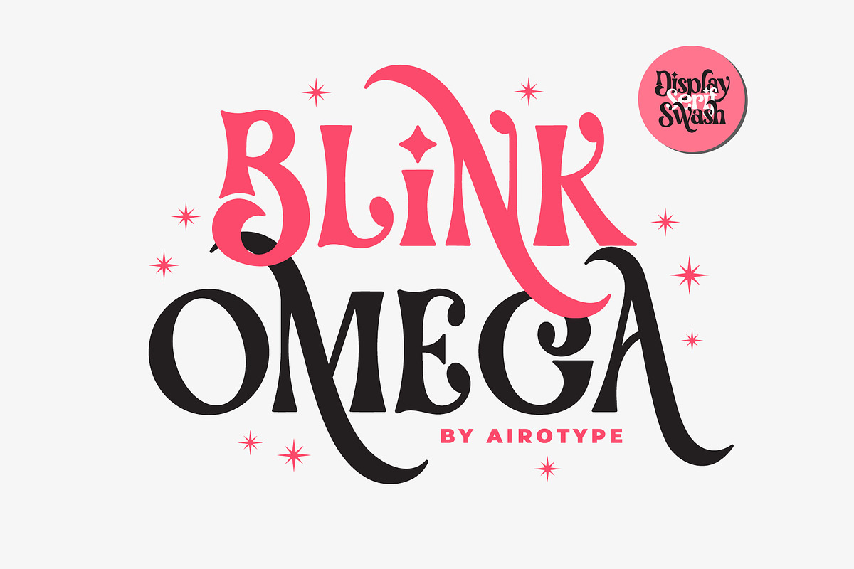 Blink Omega - Swash Serif Font, a Serif Font by Airotype (Photo 1 of 14)