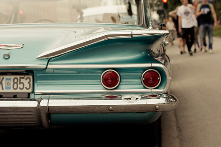 Classic Blue Car Stock Photo preview 6