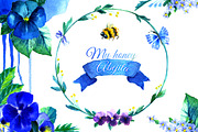 Violets floral collection PSD&PNG, a Decorative Illustration by denisespinoza (Thumbnail 3 of 4)