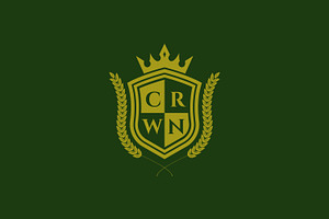 Elegant Heraldic Emblem Crown Logo, a Branding & Logo Template by Signatoro