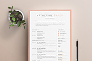 Resume Template KATHERINE A4, a Resume Template by Graace Studio (Thumbnail 1 of 3)