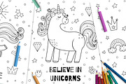 Unicorns Clipart Collection, an Animal Illustration by Gulnara Sabirova (Thumbnail 19 of 20)