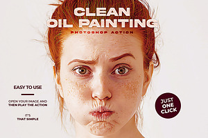 Clean Oil Painting Photoshop Action