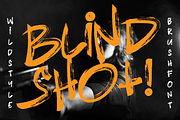 Blindshot - Wild Style Brush Fonts, a Handwritten Font by Crump Hand (Thumbnail 1 of 5)