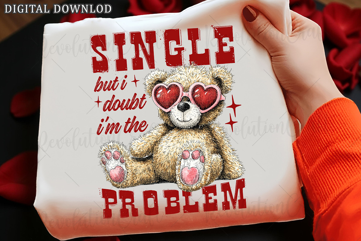 Funny Valentine's Day Teddy Bear PNG, an Illustration by OK Design (Photo 6 of 6)