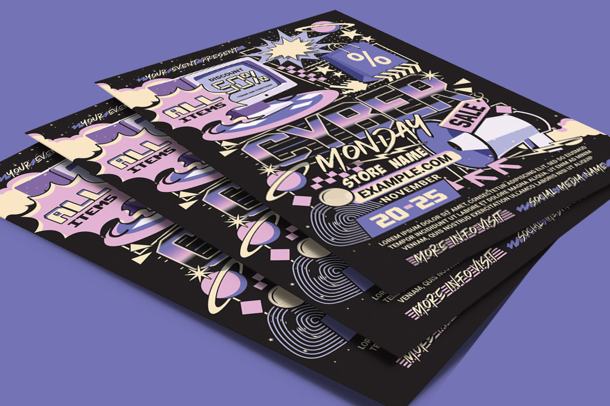 Cyber Monday Sale Flyer, a Flyer Template by Muhamad Iqbal hidayat (Photo 4 of 4)
