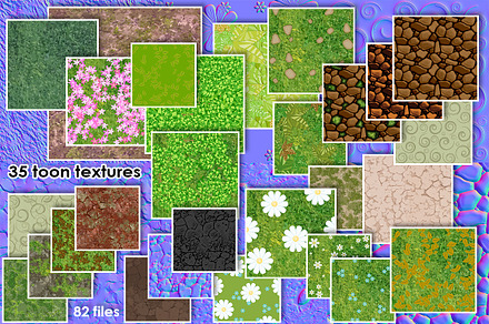 Toon Texture Set, a Textures & Material 3D Model by Beatheart Creative Studio