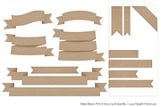 Champagne Ribbon Banner Clipart, an Illustration by Amanda Ilkov (Thumbnail 4 of 4)