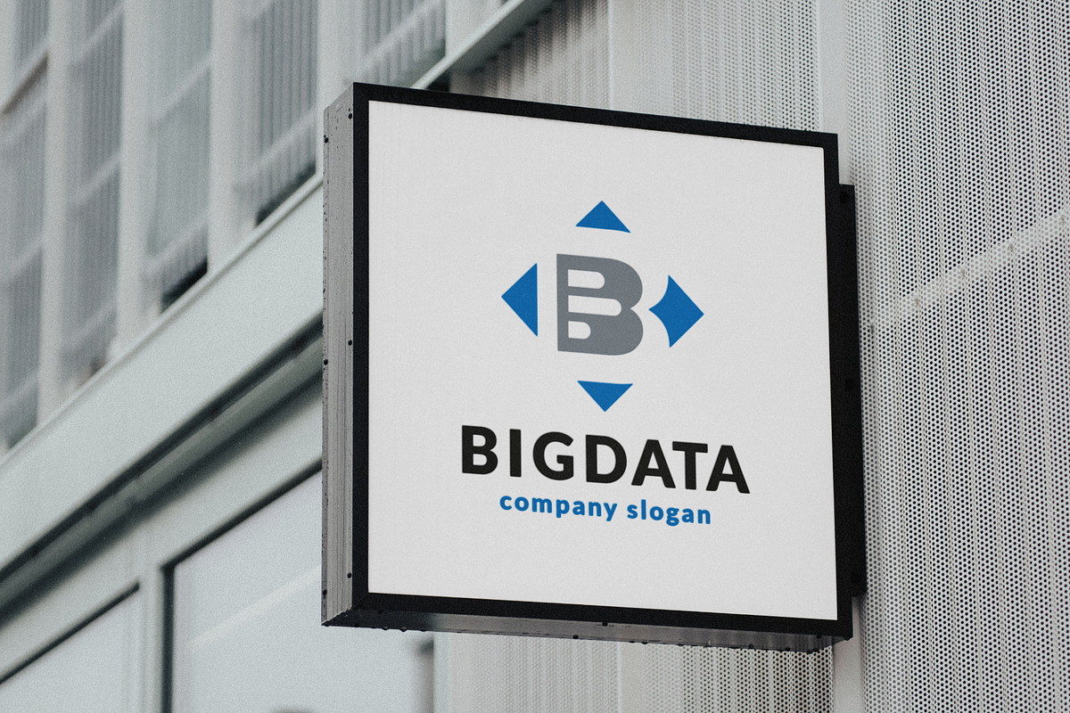 Big Data Letter B Logo, a Branding & Logo Template by Design_Planet (Photo 3 of 3)
