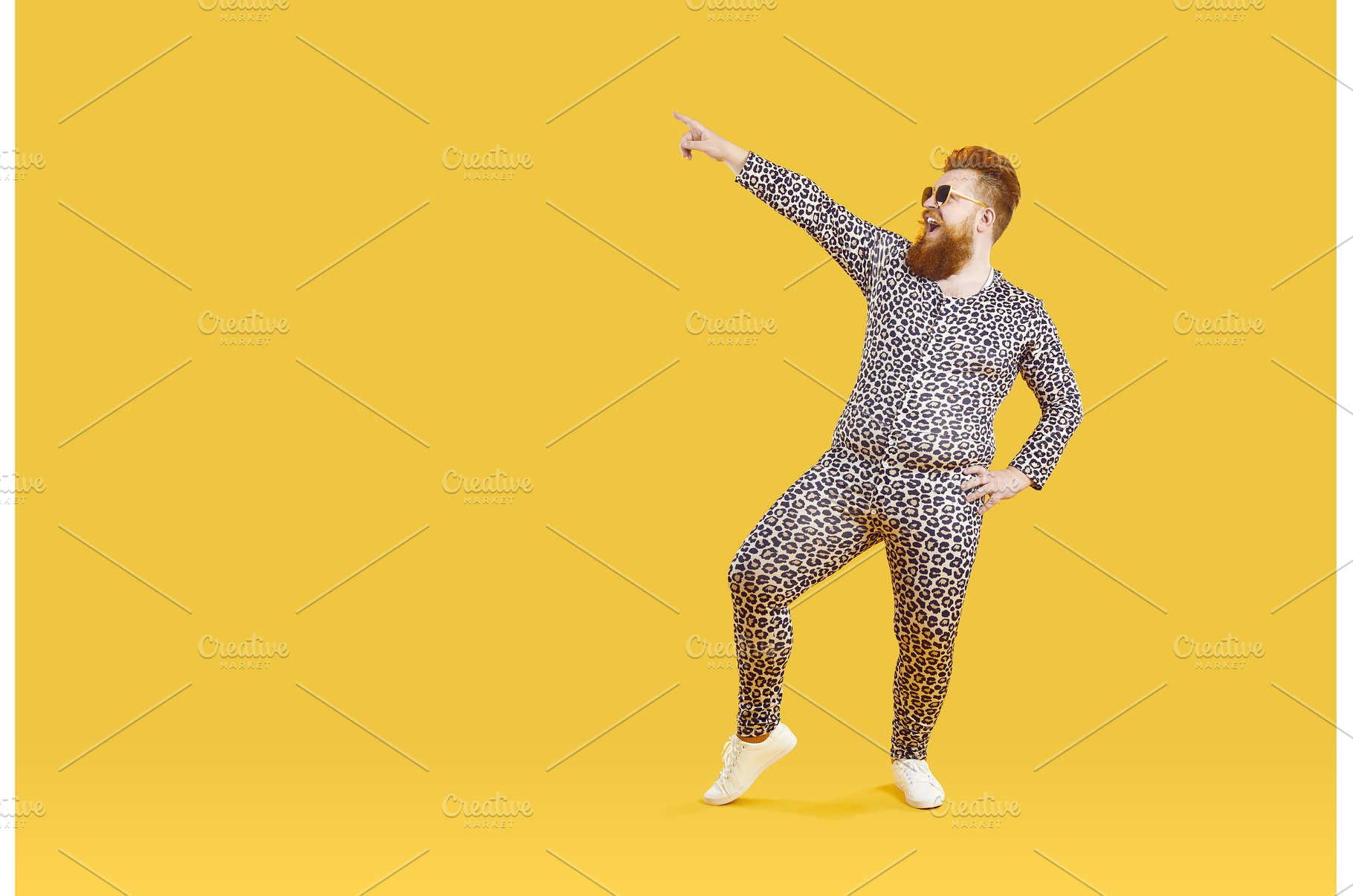 Crazy cheerful overweight dressed in, a Person Photo by StudioRomantic