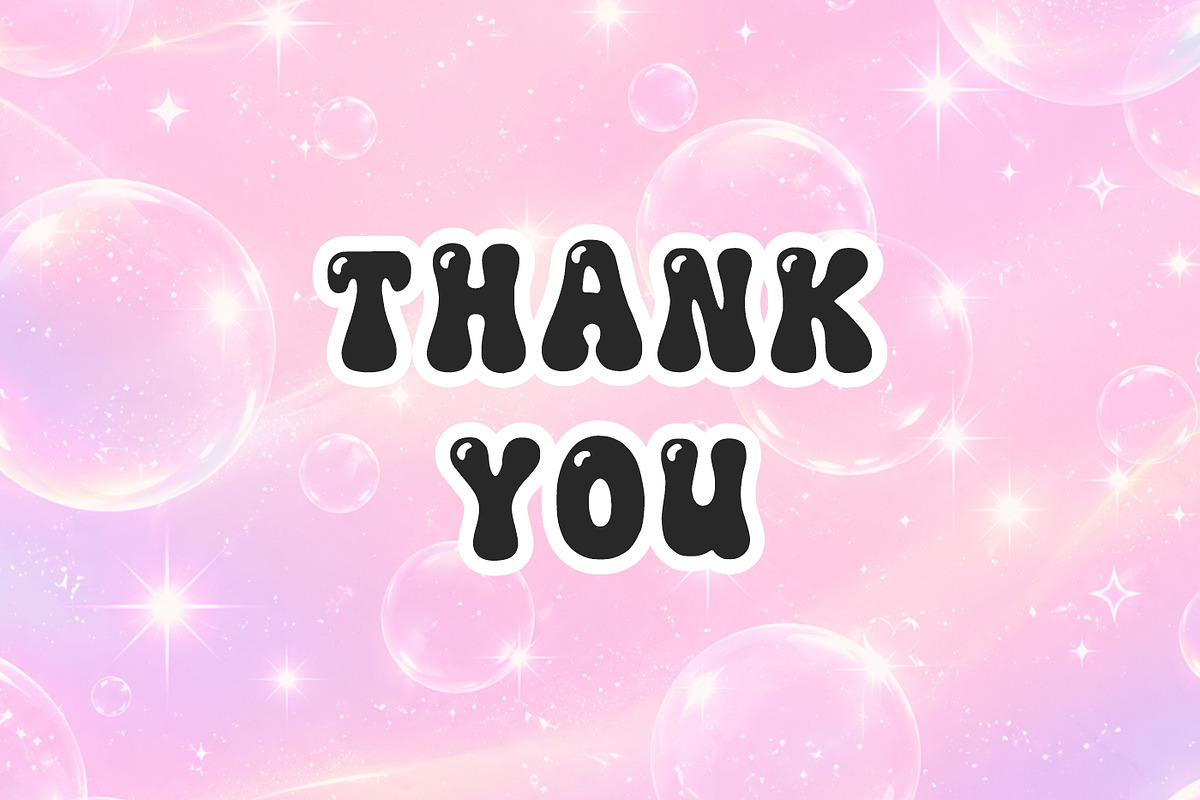 Bubble Groovy, a Handwritten Font by Fourteen Letter (Photo 6 of 6)