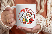 Funny Christmas Santa Ho Ho Hold My, an Illustration by Designking (Thumbnail 4 of 6)