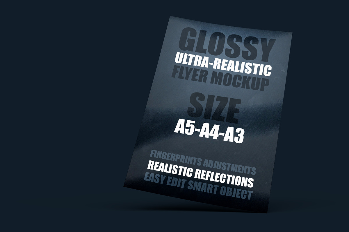 Glossy Flyer Mockup, a Print Template by Franklin Design (Photo 5 of 5)