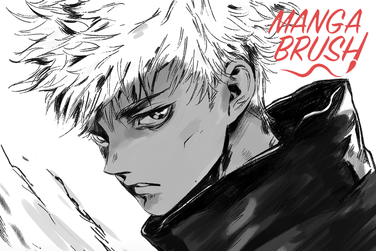 ANIME STARTER BRUSHES - PS / CSP Pro, a Brush Add-On by Manga Brush (Photo 3 of 6)