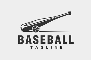 Baseball logo in modern minimalist, a Branding & Logo Template by swarnstudio