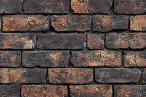 Dark Brown Brick Wall Texture Backgr, an Abstract Photo by Pixeness Studio