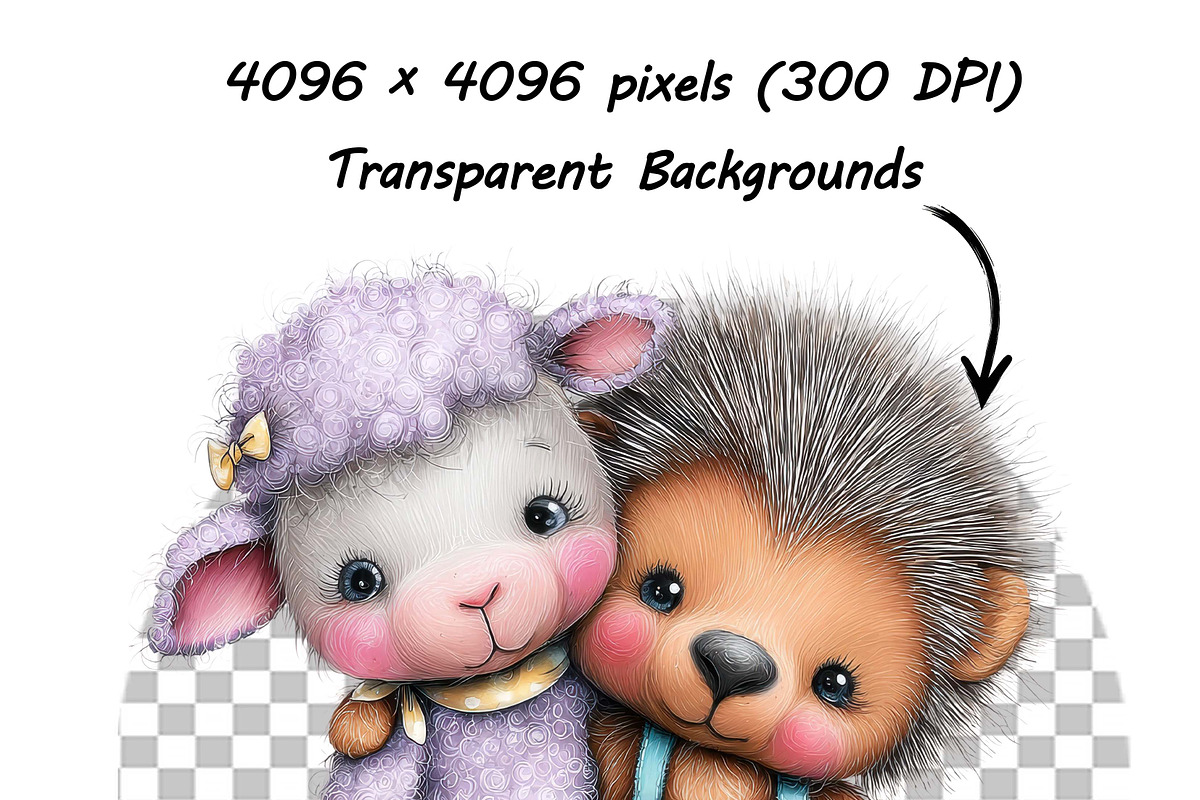 Whimsical Floral Animal Clipart Set, an Illustration by one-touch (Photo 9 of 16)
