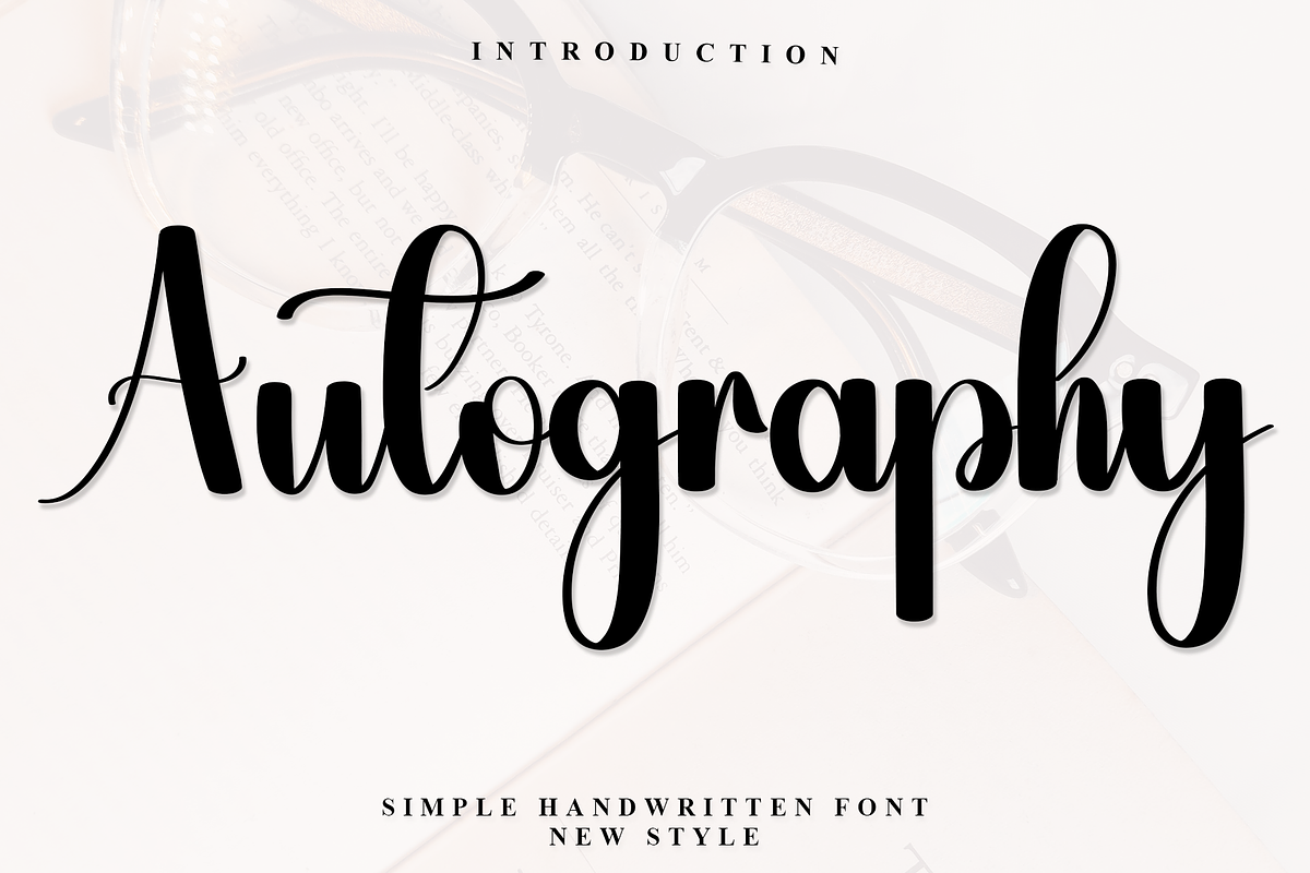 Autography, a Handwritten Font by FreshTypeINK (Photo 1 of 7)