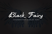Black Fairy - Script Font, a Script Font by Mightyfire (Thumbnail 1 of 3)