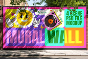 Mural Wall Mockup, an Advertising Mockup by Nathatype (Thumbnail 8 of 9)