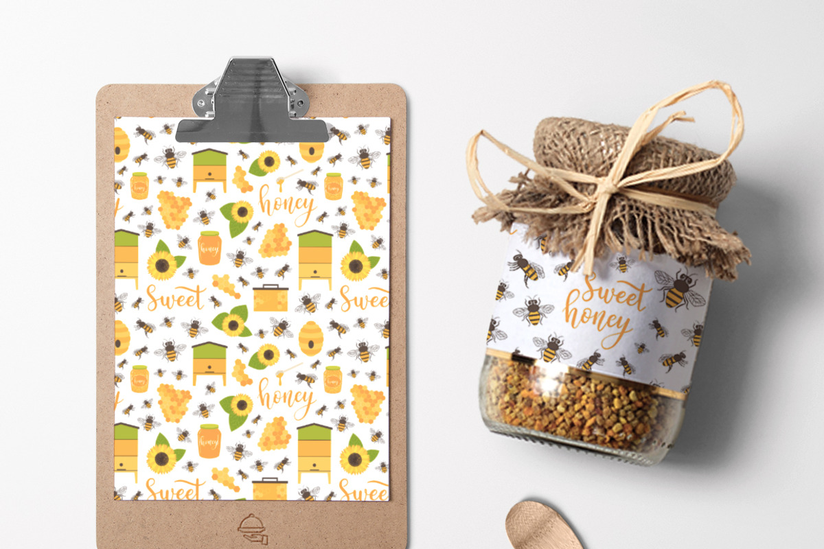 11 Honey patterns + Bonus, a Pattern Graphic by Midstream (Photo 5 of 8)