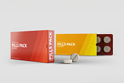 Pills Package Blister Box Mockup, a Packaging Mockup by Xtrahive (Thumbnail 2 of 2)