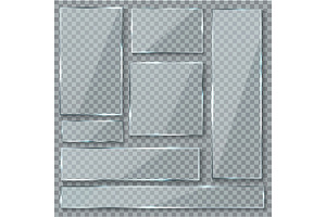 Glass Plate. Glass Texture Effect