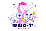 10 Breast Cancer Awareness, a Healthcare Illustration by denayunebgt (Thumbnail 4 of 4)