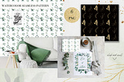 Watercolor Gold and Green Leaves, an Object Graphic by Kate Creative Studio (Thumbnail 7 of 8)