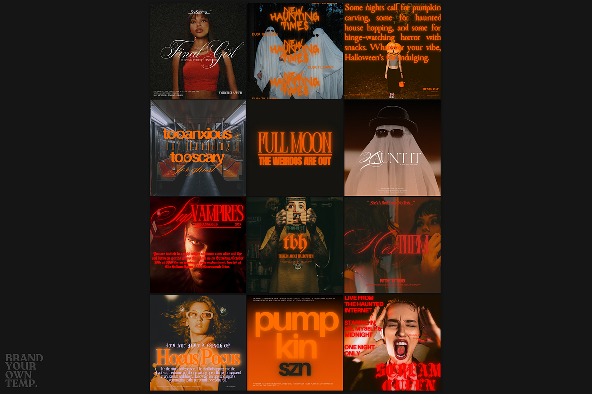 Halloween Canva Template Set 3, a Templates & Theme by BYOTstudios (Photo 3 of 12)