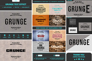Grunge Text Effect On Texture Mockup, a Layer Style Add-On by MRI STUDIO
