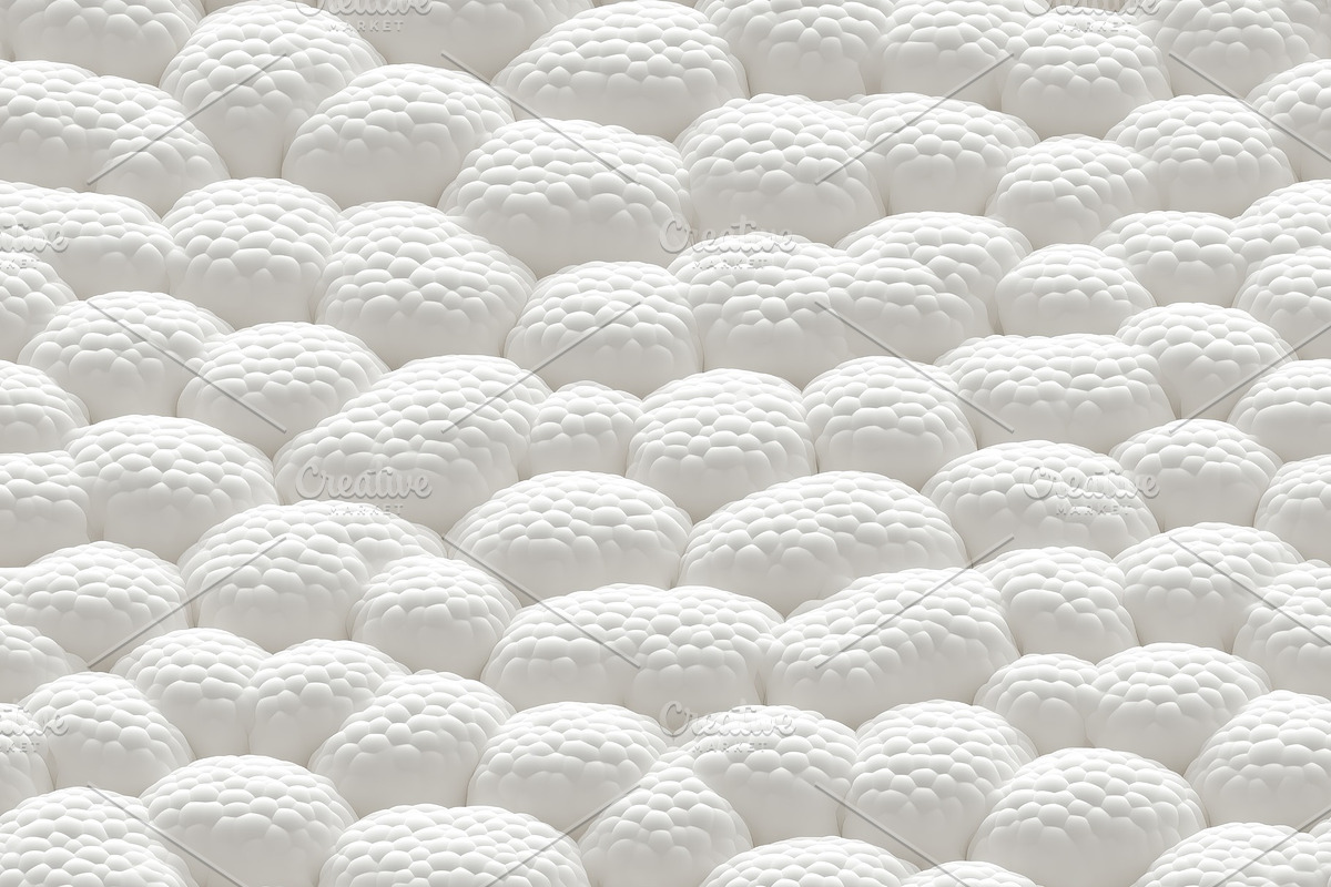Seamless textured white Thermolite fabric surface resembling small, rounded bum, a Texture Graphic by Textures & Backgrounds