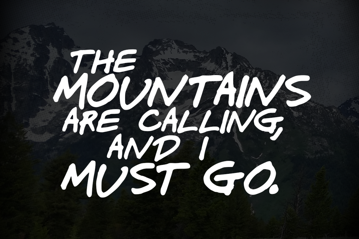 Mountain Man Brush Script preview 2