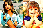 Premium Cartoon Oil Paint, an Action Add-On by U_Design (Thumbnail 11 of 11)