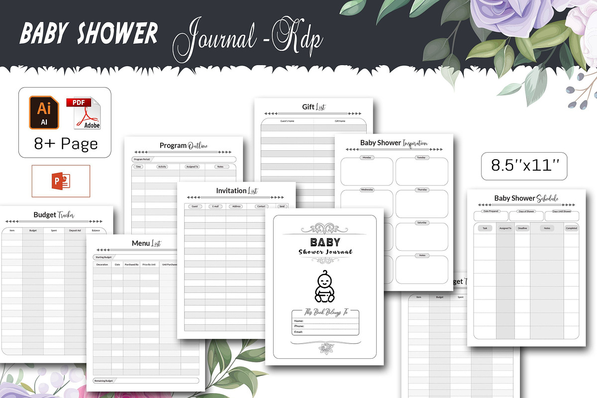 Baby Shower Planner, a Stationery Template by design_hut (Photo 1 of 3)