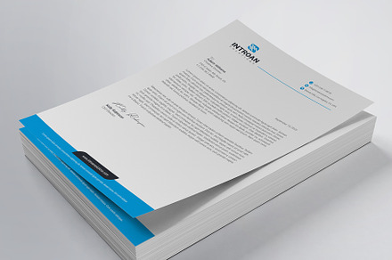 Modern Letterhead Template, a Stationery Template by theresumepark