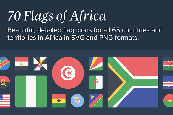 The Flags Of Africa Icon Set