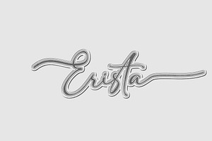 Erista Text Effect