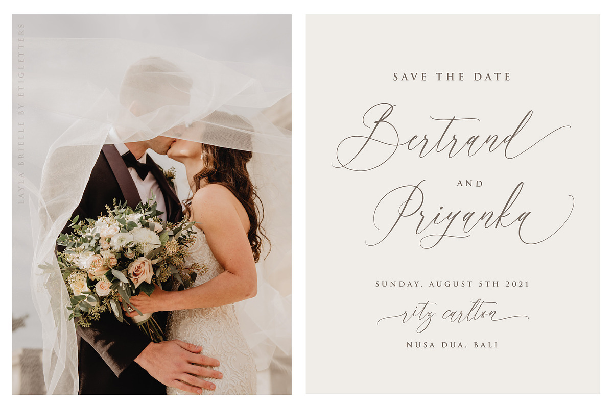 Layla Brielle Font preview 4