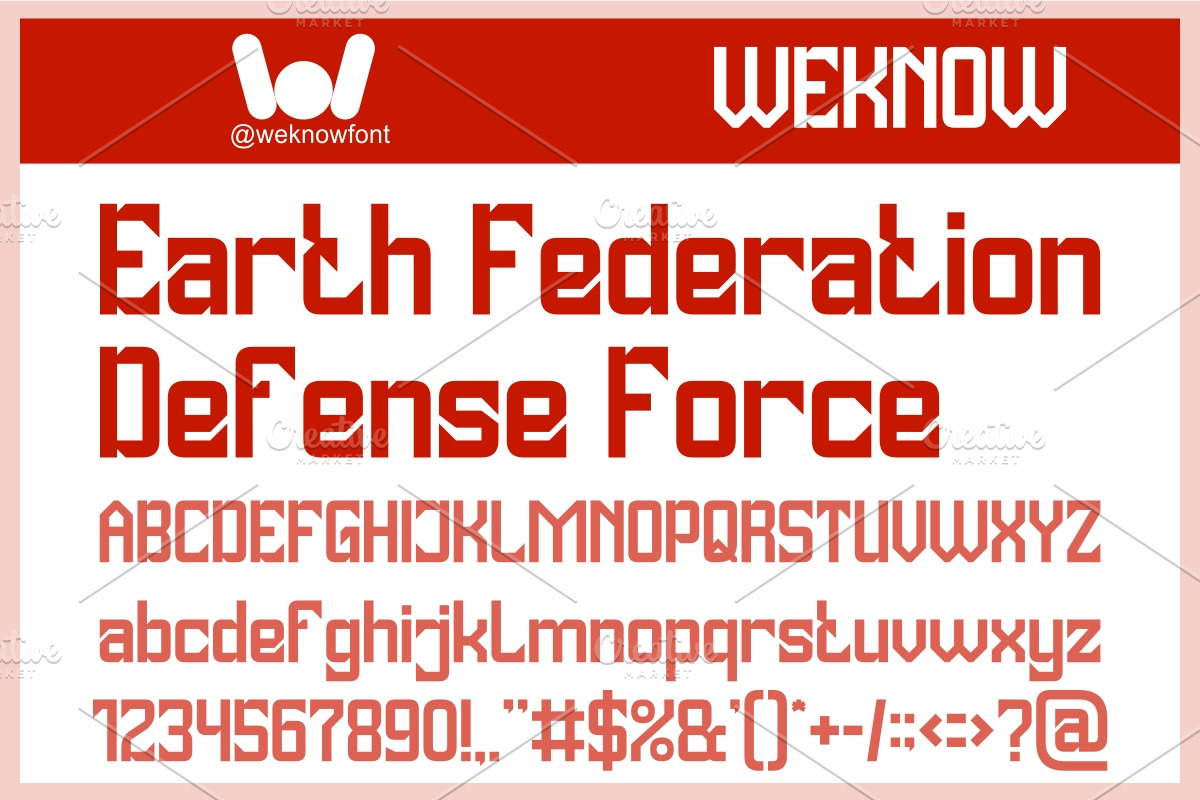 Universe Protector Font, a Sans Serif Font by weknow (Photo 2 of 8)