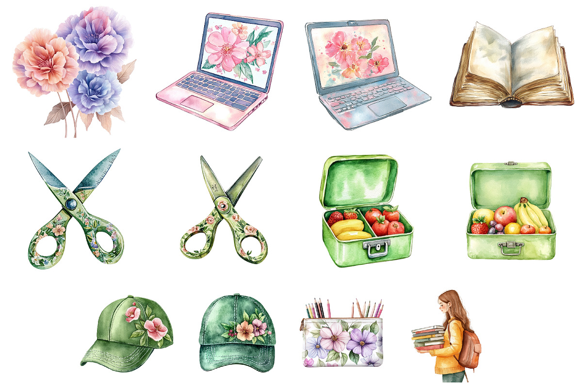 Fun School Activities Clipart, an Illustration by Design Market (Photo 4 of 4)