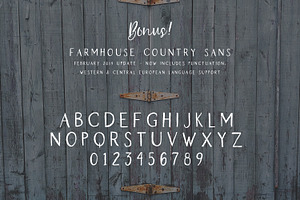 Farmhouse Country Rustic Font Duo