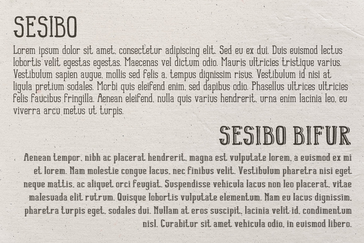Sesibo Fonts preview 2