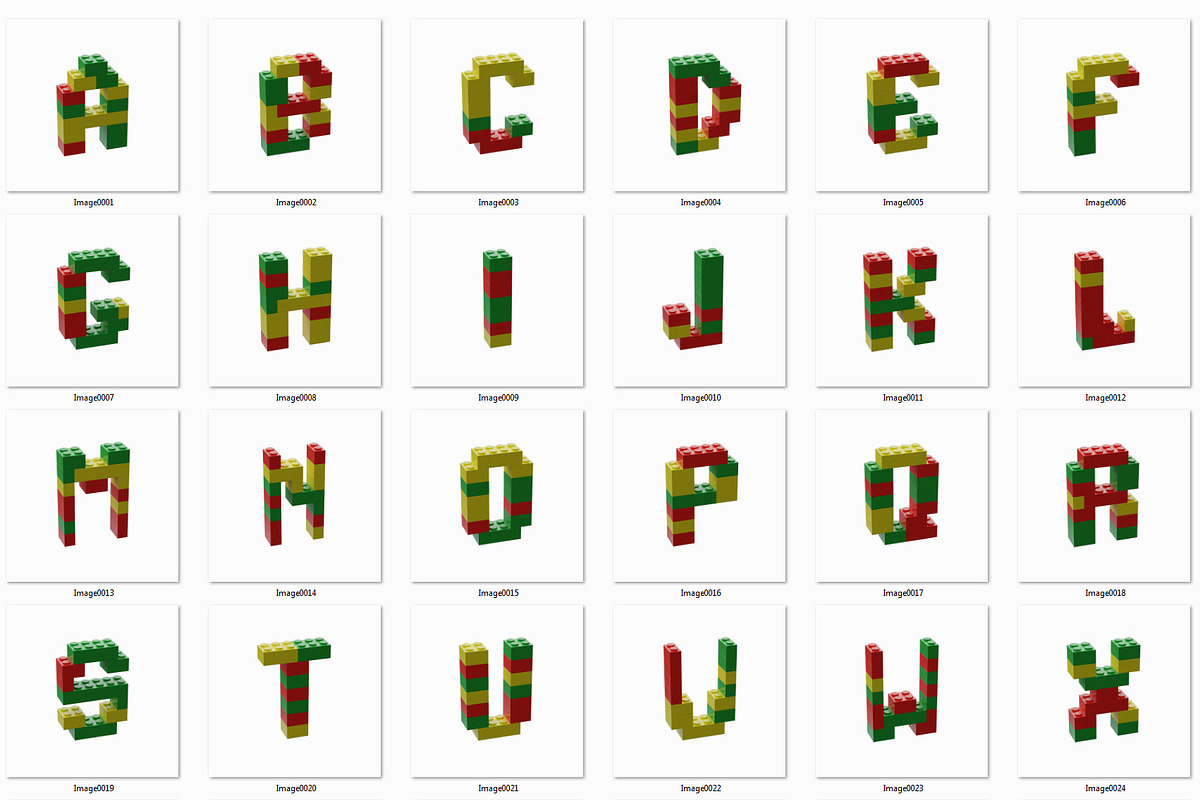 Toy Bricks 3D Lettering, a Graphic by TVartworks (Photo 10 of 13)